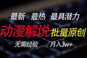 批量翻译国外动漫，0基础也能轻松日赚200+