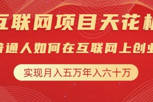 互联网项目终点站，普通人如何在互联网上创业，实现月入5w年入60w，改变思维，实现逆天改命