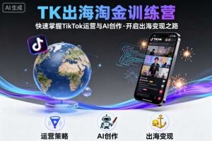 TK出海淘金训练营,助你快速掌握TikTok运营与AI创作,开启出海变现之路